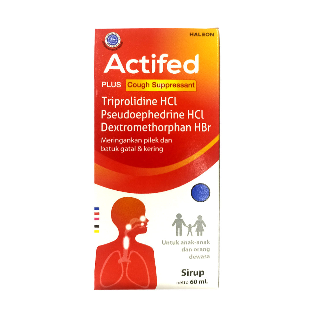 Actifed Plus Cough Supressant Sterling Sirup