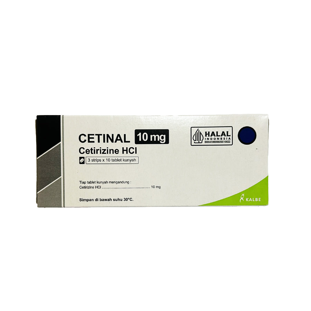 Cetinal Tablet Kunyah 10 Mg