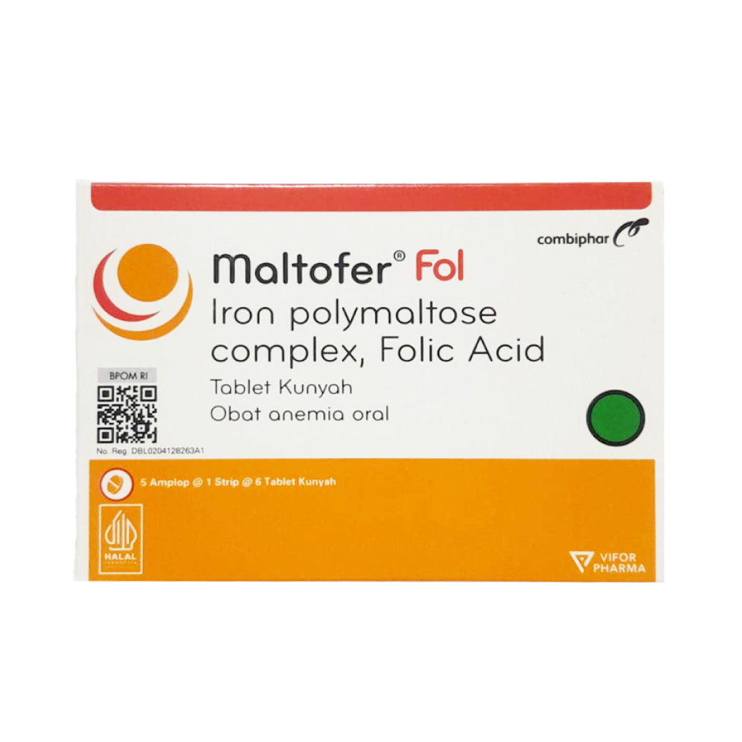 Maltofer Fol Tablet Kunyah 100 Mg