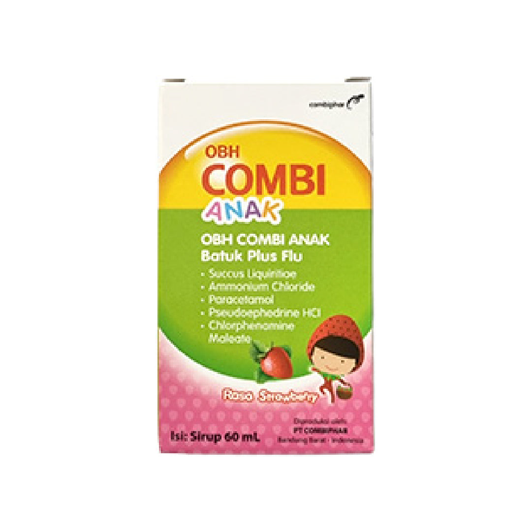 Obh Combi Anak Batuk Plus Flu (Strawberry) Sirup