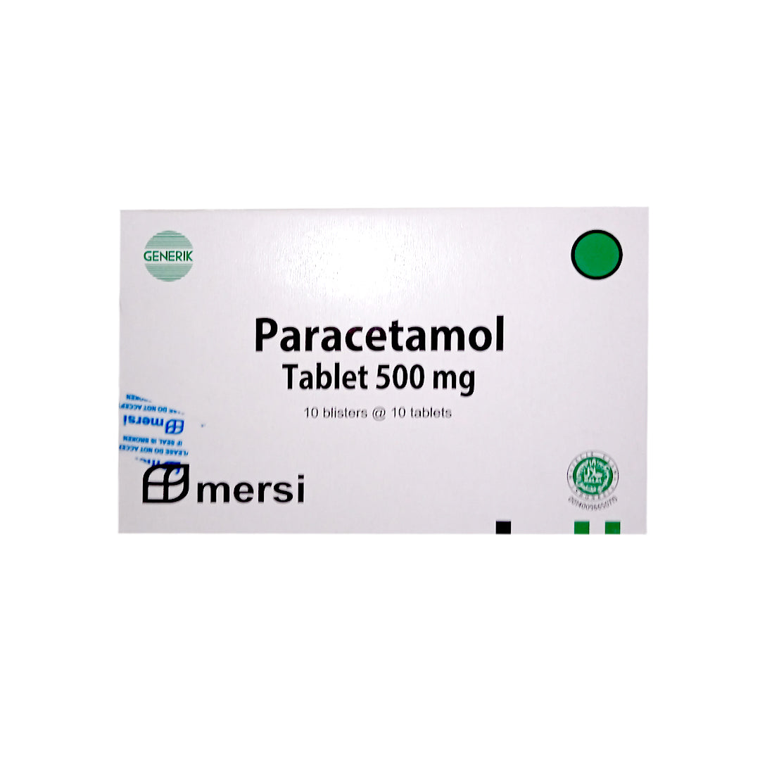 Paracetamol Mersi Tablet 500 Mg