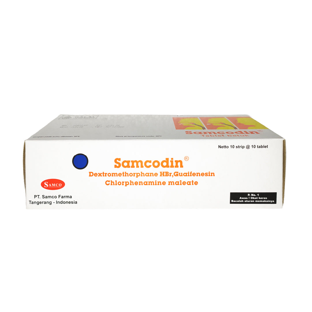 Samcodin Tablet 100 Mg/ 2 Mg/ 15 Mg