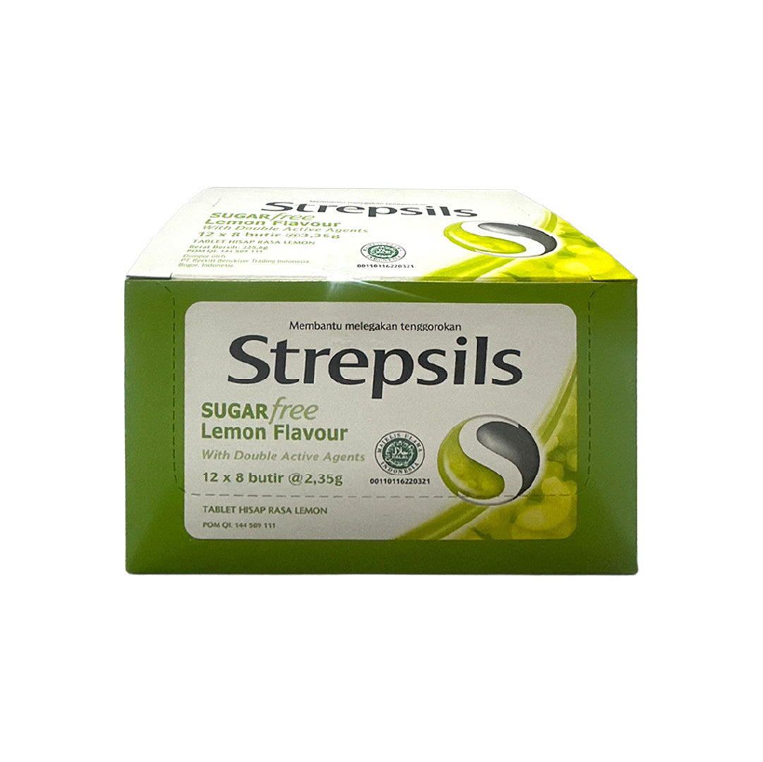 Strepsils Sugar Free Lemon Flavour Tablet Hisap